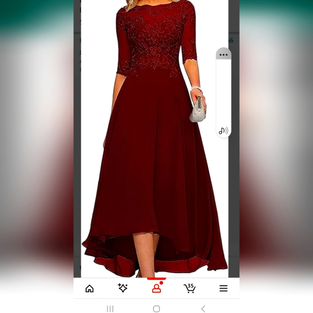 Nwt gorgeous burgundy mob dress